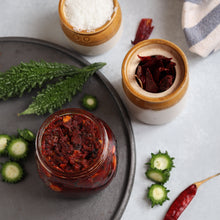 Load image into Gallery viewer, Bitter Gourd - Kakarakaya - Pickle (కాకరకాయ పచ్చడి)
